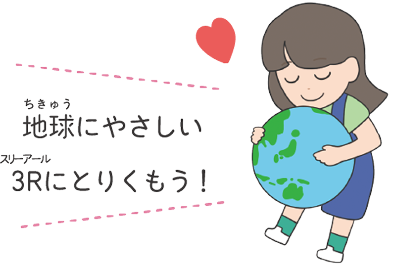 地球にやさしい3Rにとりくもう！