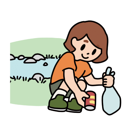 ごみを落おとさない