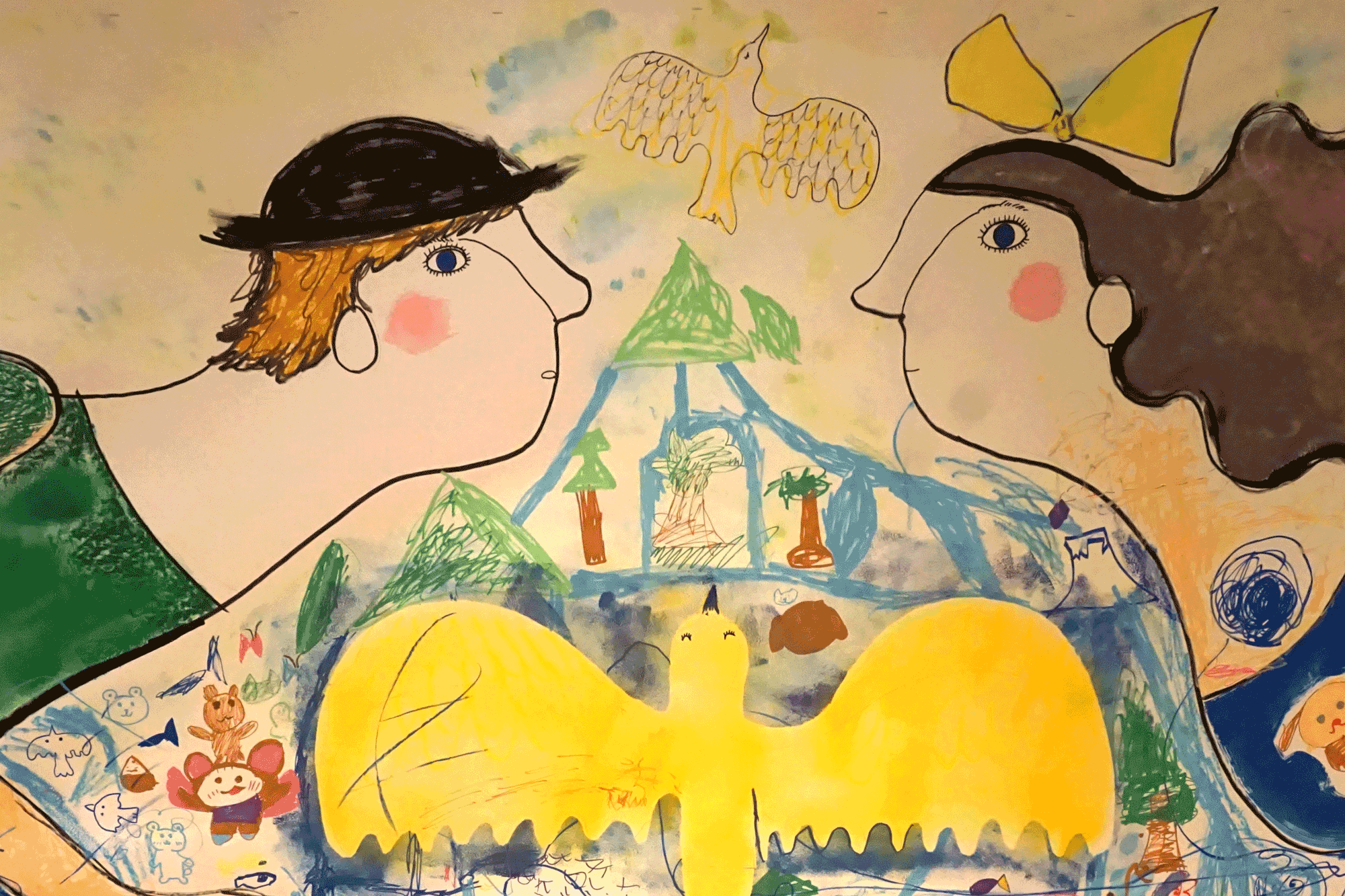 【展示】蟹江杏×100人の子どもたち＝サスティナブル展